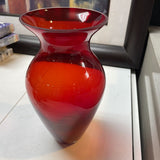 Red Glass Vase