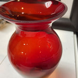 Red Glass Vase