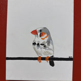 Original Bird On a Wire Painting
