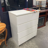 White 4-Drawer Dresser