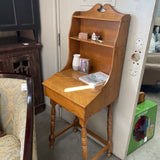 Vintage Maple Lift Top Desk w/Hutch