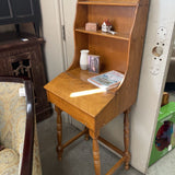Vintage Maple Lift Top Desk w/Hutch