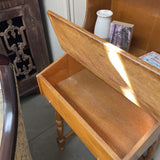 Vintage Maple Lift Top Desk w/Hutch