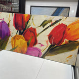 Canvas Art of Abstract Flowers