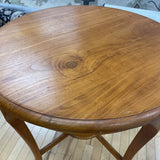 Round Oak Side Table