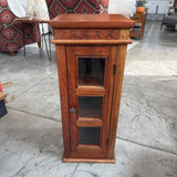 Wood Curio Cabinet w/3 Shelves