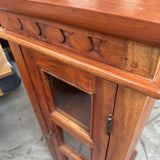 Wood Curio Cabinet w/3 Shelves