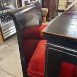Four Hand Bistro Table w/4 Upholstered Bistro Chairs