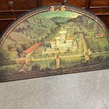 Large Decorative Wood Panel based off "Castello Mediceo di Cafaggiolo"