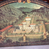 Large Decorative Wood Panel based off "Castello Mediceo di Cafaggiolo"