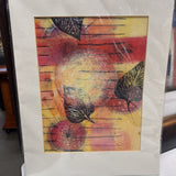 Abstract Mixed-Media Botanical Print
