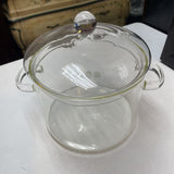High Borosilicate Glass Stew Pot w/Lid