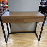 Industrial Modern Wood and Metal Console Table