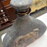 Bear Volcanic-glazed Lidded Ceramic Vase