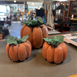 Set of 3 wood Wooden Pumpkins