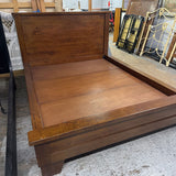 Sumatra Platform Bed Frame - solid Manayo Wood/Mahogany Finish by Pottery Barn