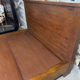 Sumatra Platform Bed Frame - solid Manayo Wood/Mahogany Finish by Pottery Barn