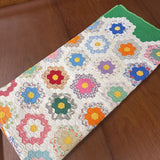 Large Handmade "Grandmother's Flower Garden" Quilt