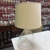 Seeded Glass Teardrop Lamp