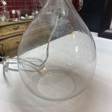 Seeded Glass Teardrop Lamp