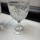 American Brilliant Cut Glass Wine Glass