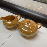 Vinatge Shotu Japan Lusterware Creamer&Sugar Set