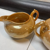Vinatge Shotu Japan Lusterware Creamer&Sugar Set