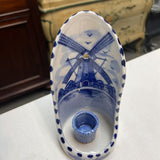 Vintage Delft Ceramic Wall Candle Holder