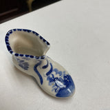 Vintage Delft Ceramic Shoe Figurine