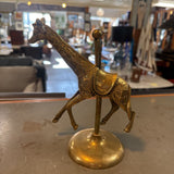 Brass Giraffe on Carousel