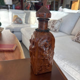 Vintage Spanish Feux Leather Don Quixote Carafe