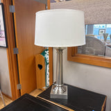 Metal Table Lamp Brushed Steel Base