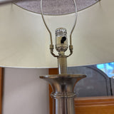 Metal Table Lamp Brushed Steel Base