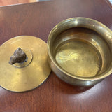 Vintage Brass Duck Lidded Trinket Bowl