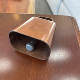 Vintage Copper Plated Steel Cow Bell