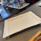 White Ceramic Rectangle Tray