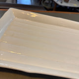 White Ceramic Rectangle Tray