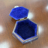 Vintage Octagonal Inlaid Wooden Jewelry/Trinket Box
