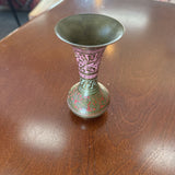 Vintage Indian Brass Etched Vase