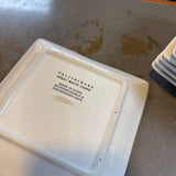 Pottery Barn Square Appetizer Plates - Set of 7