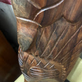 Hand Carved Wooden Fijian "Love" Tiki Mask