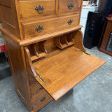 Solid Maple Slant Drop-front Secretary Desk