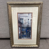 Parisian Storefront Print w Ornate Frame