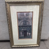 Parisian Storefront Print w Ornate Frame
