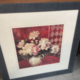 Framed Floral Vase Print