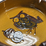 Studio Pottery Owl Trinket Dish