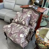Upholstered Queen Anne Chair