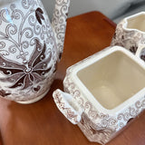 Mason's Patent Ironstone "Bow Bells" Tea and Coffee 3-Piece Set