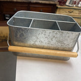 Galvanized Metal Table Caddy