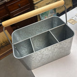 Galvanized Metal Table Caddy